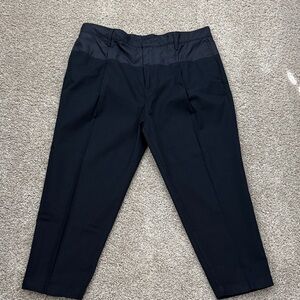 Helmut Lang Black Dress Trousers with Satin Waistband